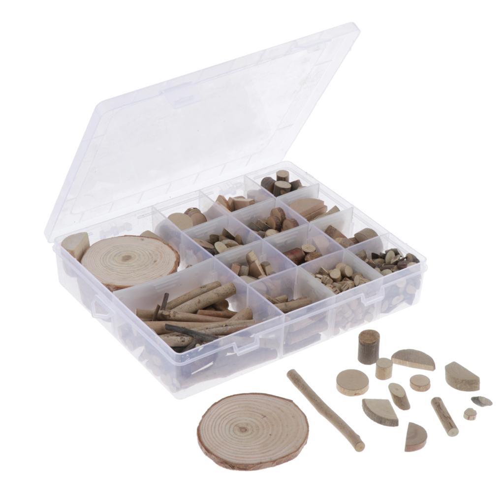 1 Box Irregular Natural Tree Wood Slices for Wedding Home Art Crafts Decors