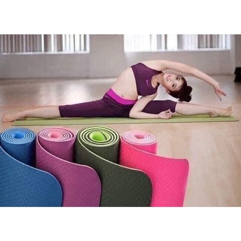 THẢM TÂP YOGA 2 LƠP HÀNG ĐẸP 6MM