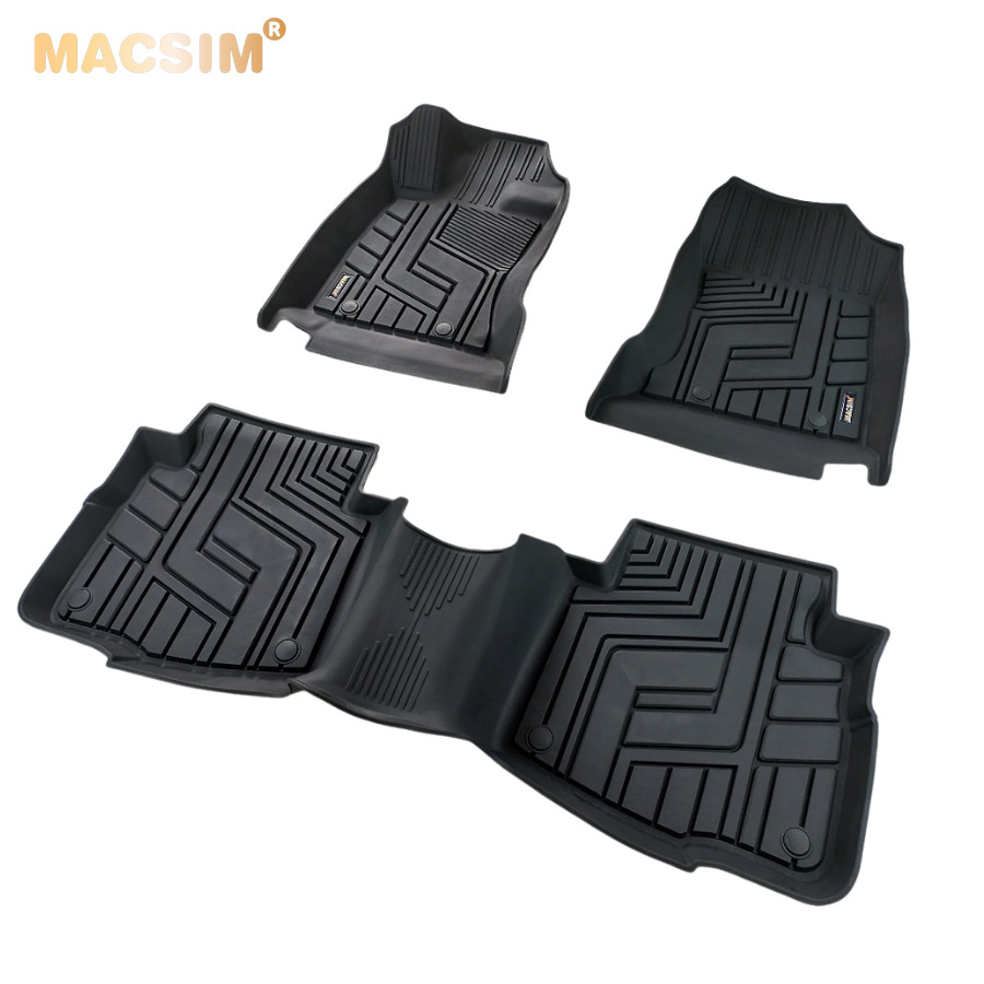 Thảm lót sàn xe ô tô Subaru Outback 2020 + nhãn hiệu Macsim - chất liệu nhựa TPE đúc khuôn cao cấp - màu đen