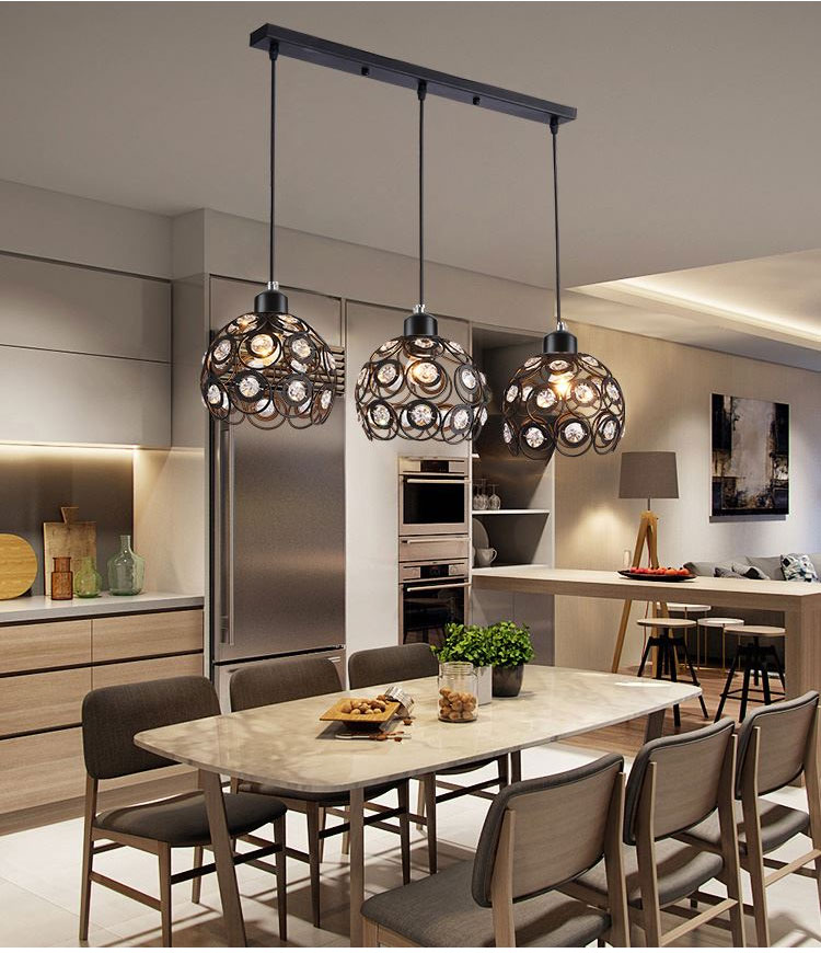 Đèn thả trần trang trí bàn ăn phòng khách Pha Lê DT6816
