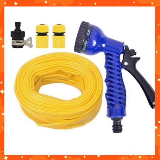 Bộ dây tăng áp 3 lần vòi xịt nước rửa xe, tưới cây loại 15m 206843