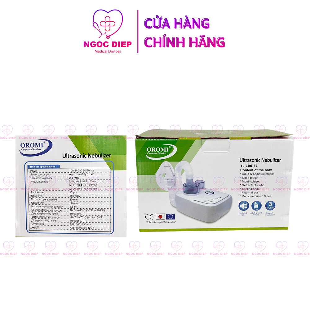 Máy xông khí dung OROMI TL-100-E1 - Xông mũi họng - Hàng chính hãng