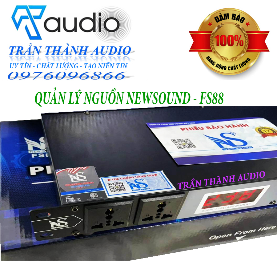 Quản lý nguồn dàn âm thanh gia đình Newsound Model FS88 hàng chính hãng nhập khẩu 2023 có chế độ lọc nguồn bảo hành 12 tháng