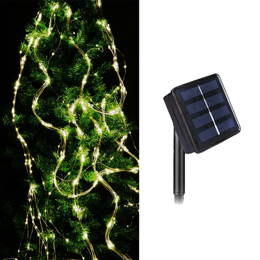 Dây Đèn Led Năng Lượng Mặt Trời Chống Thấm Nước Trang Trí Nhà Cửa