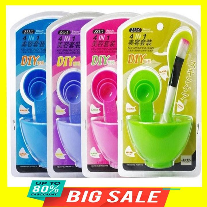 Bát trộn phụ trợ đắp mặt nạ tiện dụng - màu ngẫu nhiên