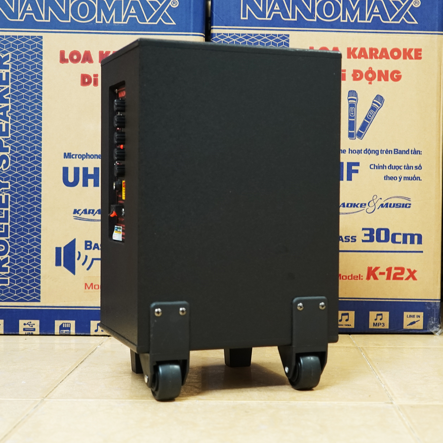 Loa Kéo Karaoke Mini Bluetooth Nanomax S-8C Bass 2 Tấc 20cm Công Suất 50W Có Đọc USB Thẻ Nhớ Hàng Chính Hãng