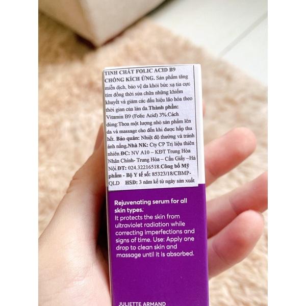 HÀNG NHẬP KHẨU - Tinh Chất Serum Phục Hồi Làm Dịu Da Juliette Armand Elements Folic Acid B9 Serum 20ml
