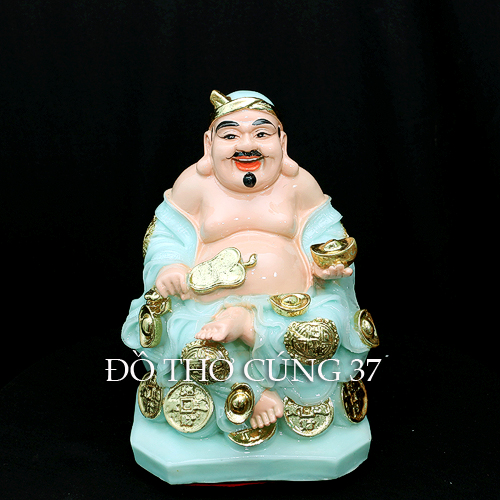 THẦN TÀI THỔ ĐỊA màu xanh đá