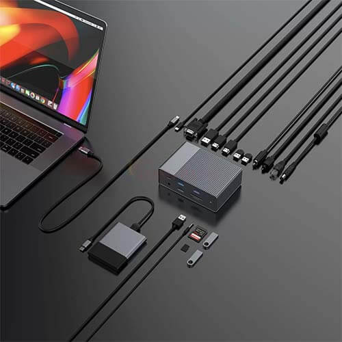 Cổng chuyển đổi HyperDrive 18-in-1 Gen2 USB-C Hub HD-G218 - Hàng chính hãng