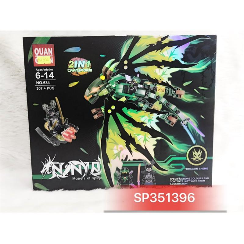 Đồ Chơi Hộp logo ráp rồng bay Ninja 2in1 307M , 634 - SP351396