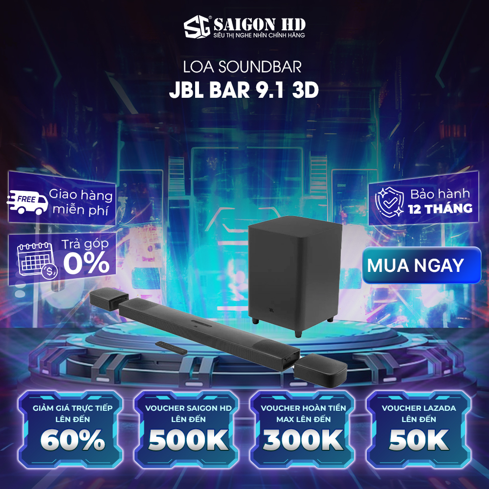 Loa SoundBar JBL BAR 9.1 3D - Hàng chính hãng
