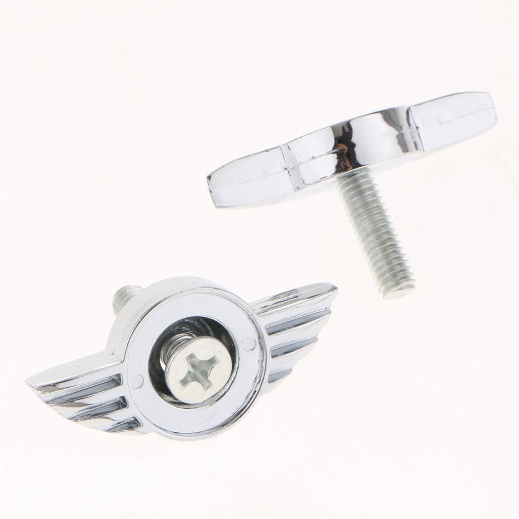 4 Pieces Universal Car Anti-Theft License Plate Fasteners Bolts Screw