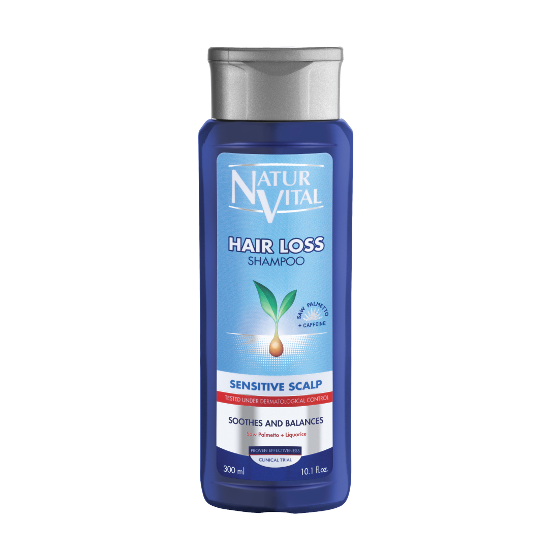 Dầu Gội Hữu Cơ NaturVital Hair Loss Sensitive Scalp Chiết Xuất Mầm Đậu Nành & Lúa Mì, Phù Hợp Với Da Đầu Nhạy Cảm, Hỗ Trợ Giảm Thiểu Rụng Tóc