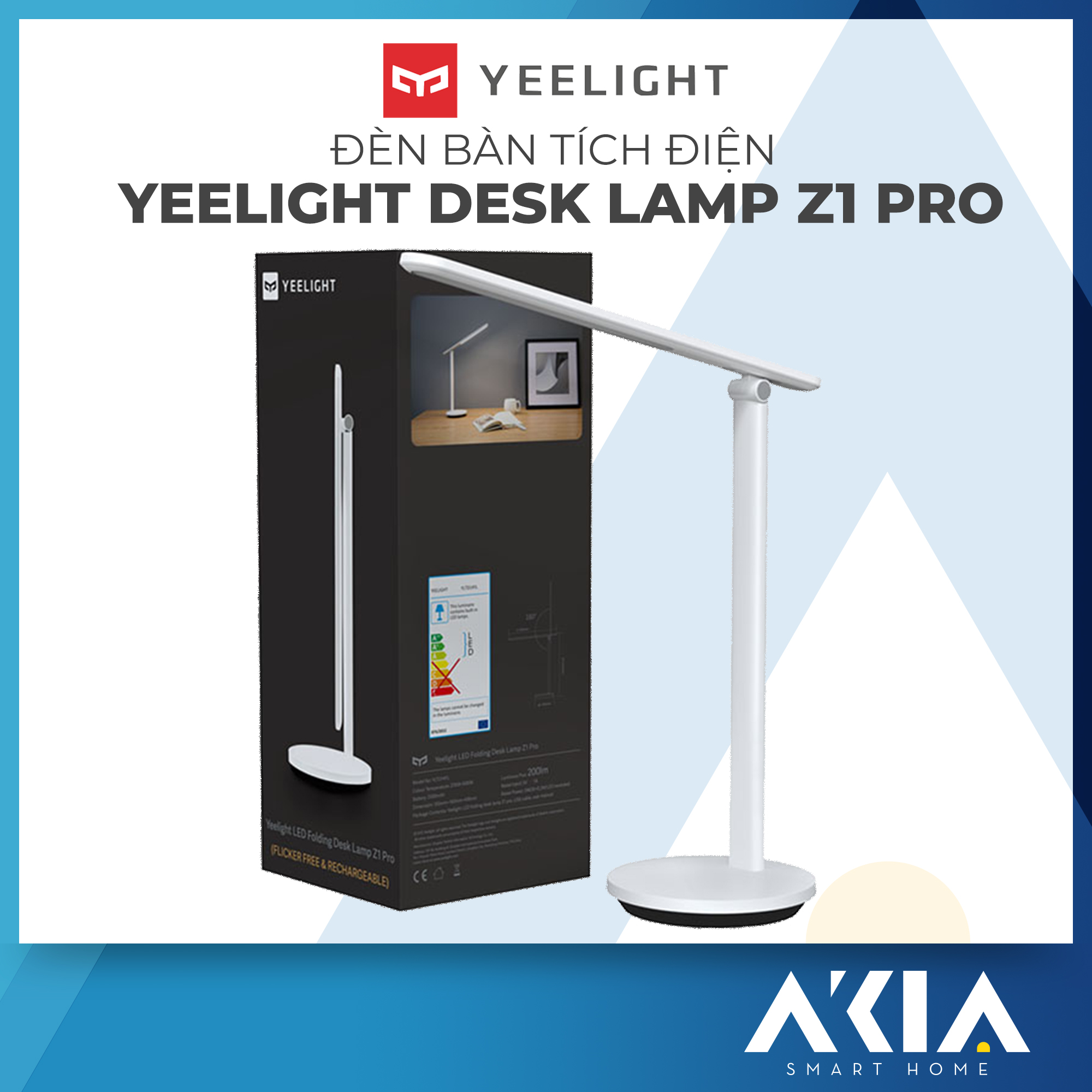 ĐÈN HỌC / ĐÈN BÀN LED YEELIGHT Z1 PRO YLTD14YL - PIN 2500MAH TÍCH ĐIỆN ĐẾN 40 TIẾNG – HÀNG CHÍNH HÃNG - BẢN QUỐC TẾ