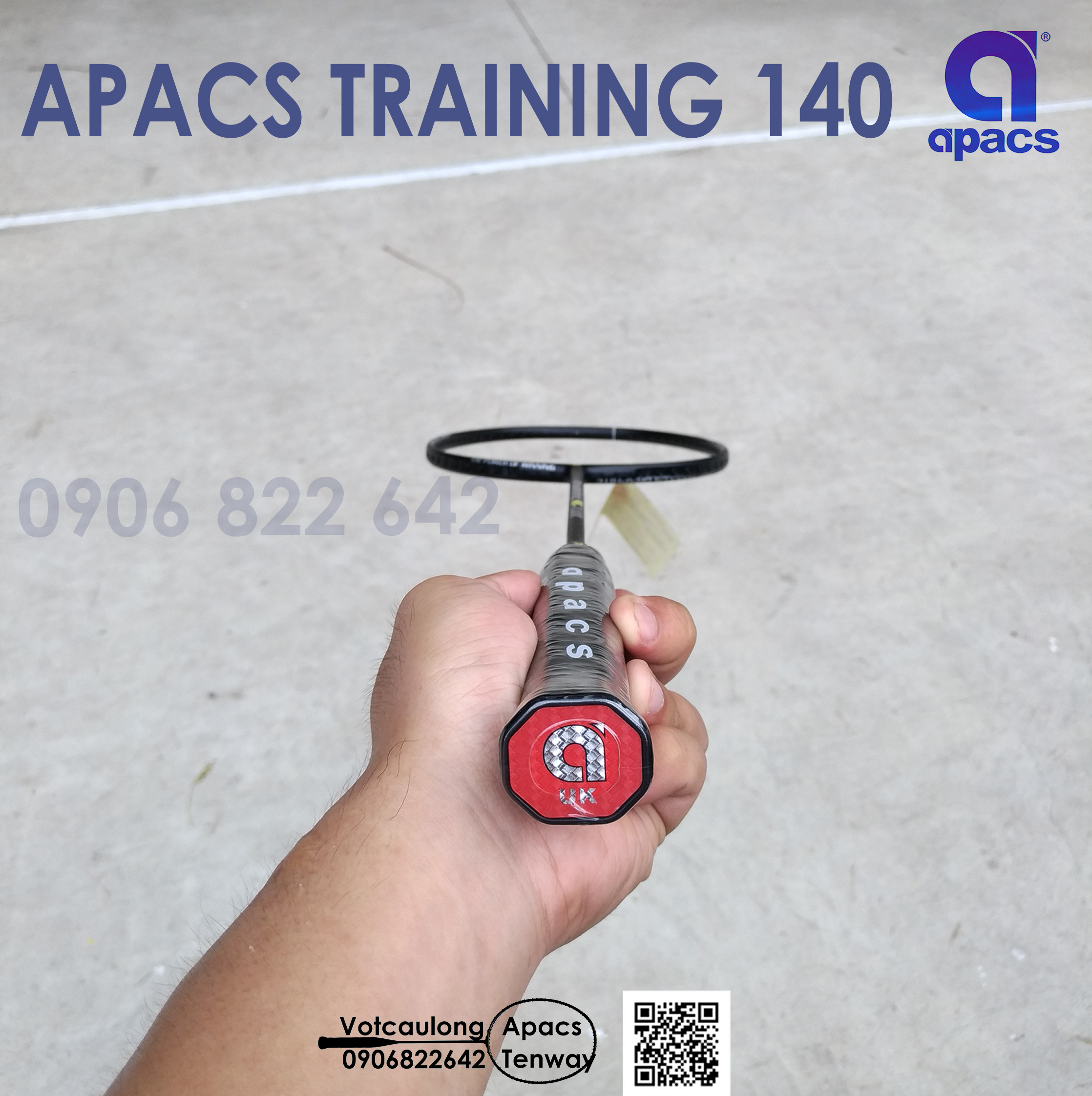 Vợt tập cầu lông Apacs Training w140 | Cải thiện khả năng điều vợt, tăng sức mạnh cho cú đánh