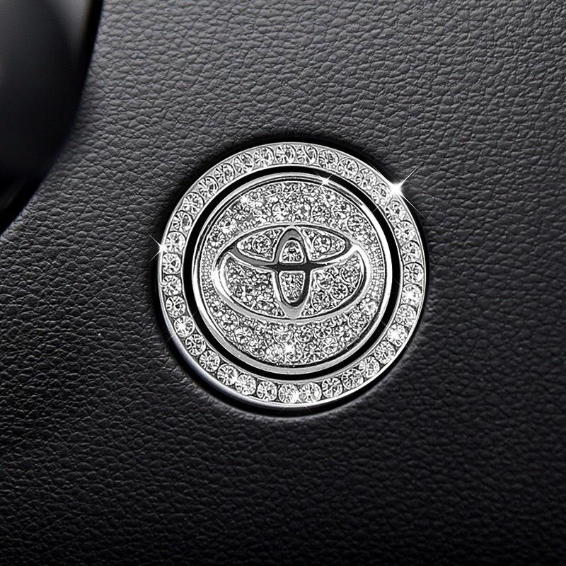 ️FREESHIP TỪ 50K️Vòng Đá-Logo Trang Trí Nút Khởi Động START STOP Của Xe Hơi Bằng Đá Cực Sang Trọng - logo Vinfast