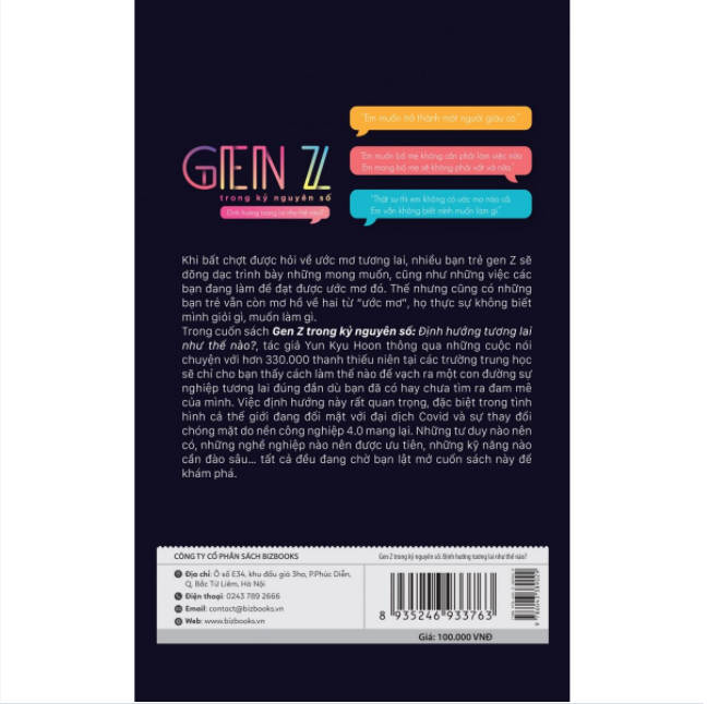 BIZBOOKS – Sách GenZ Trong Kỷ Nguyên Số - Định Hướng Tương Lai Như Thế Nào? - MinhAnBooks