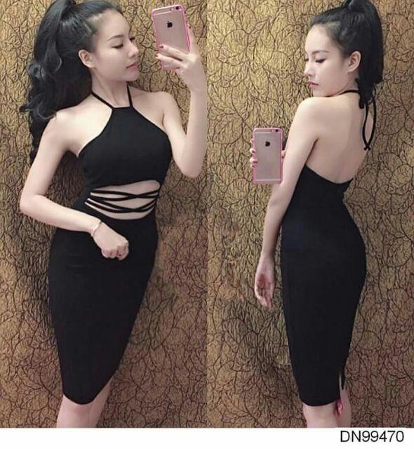 Đầm yếm đan dây sexy