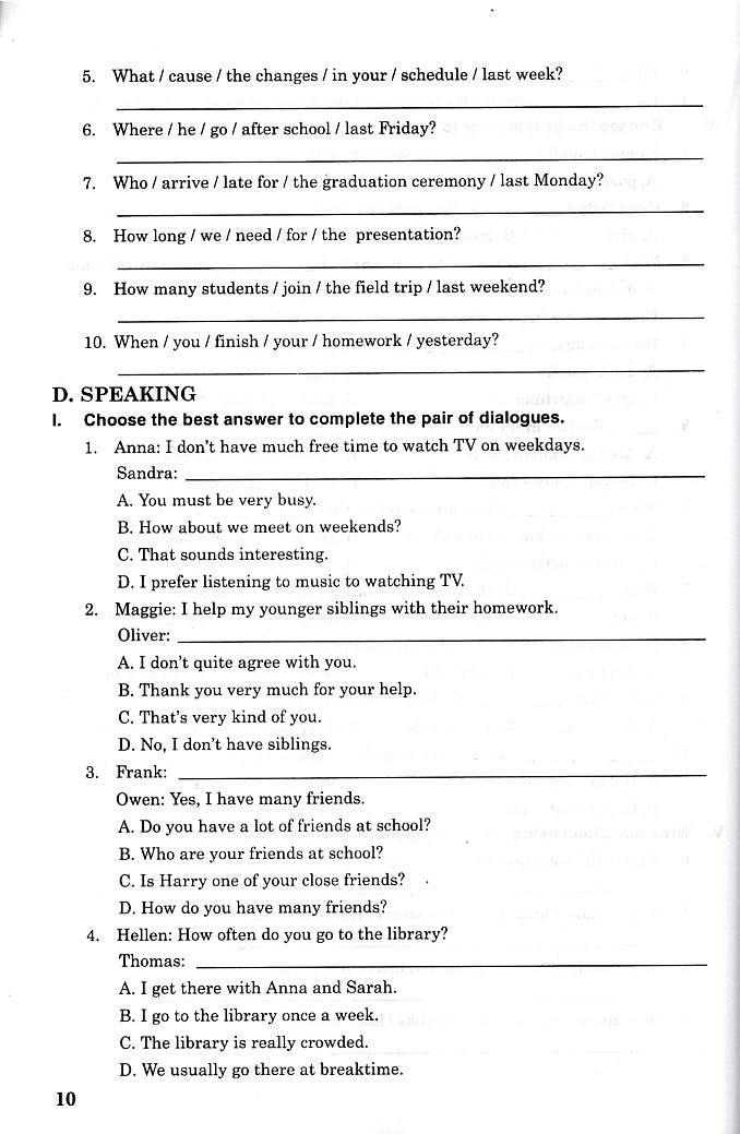 Bài tập tiếng anh 8 - Friends Plus - Chân trời sáng tạo (Student Book)