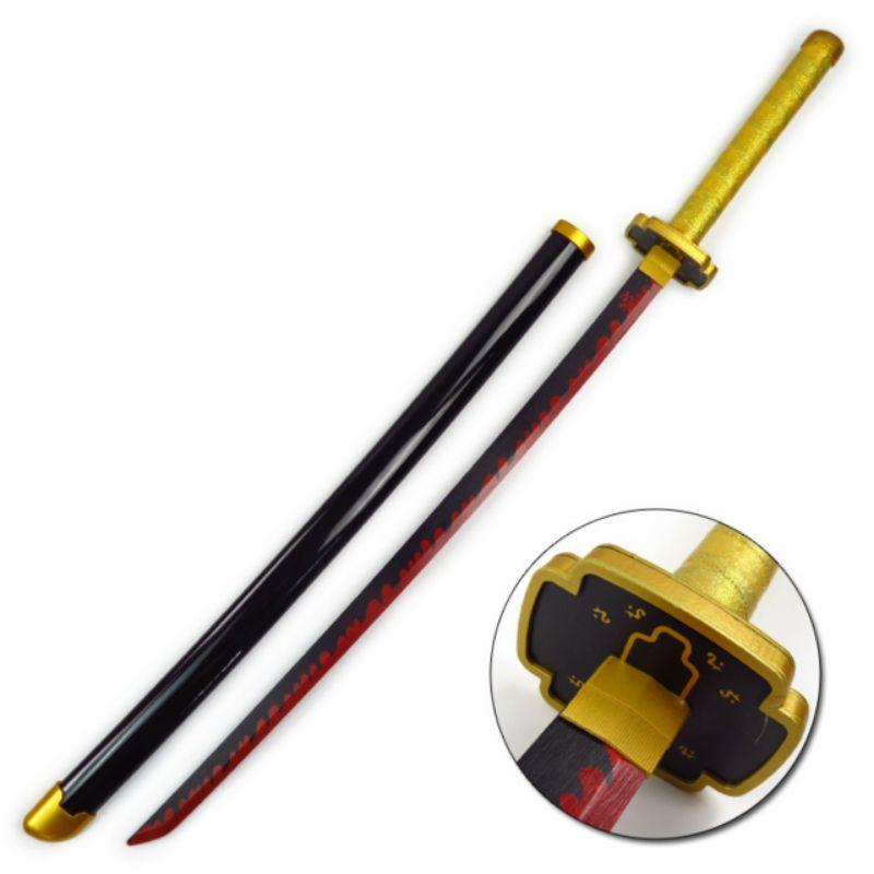 (Lưỡi gỗ dài 104cm) Đạo Cụ Cosplay Viêm Trụ Rengoku Trong Kimetsu No Yaiba