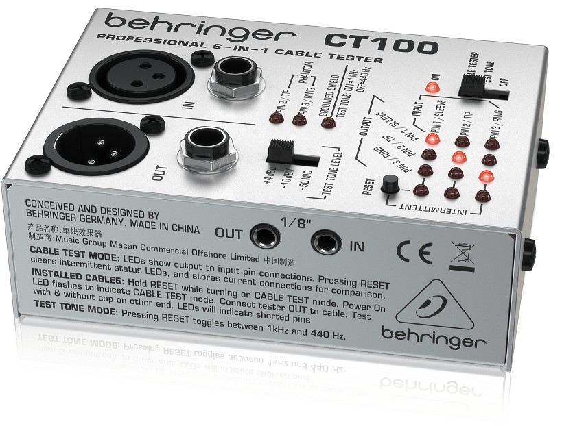 Thiết bị Kiểm tra cáp Cable Testers BEHRINGER CT100 - Hàng chính hãng