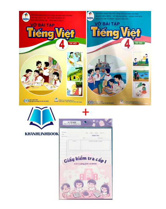 Sách - Combo Vở bài tập tiếng việt 4 - tập 1 + 2