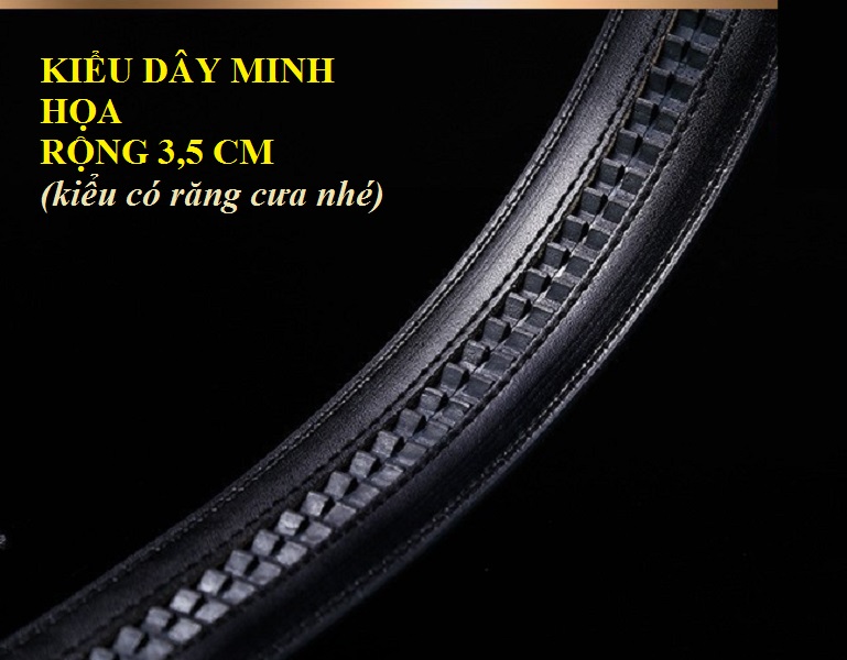 MẶT KHÓA THẮT LƯNG NAM KHÓA TÌ TRƯỢT TỰ ĐỘNG CHO DÂY RỘNG 3,5 CM