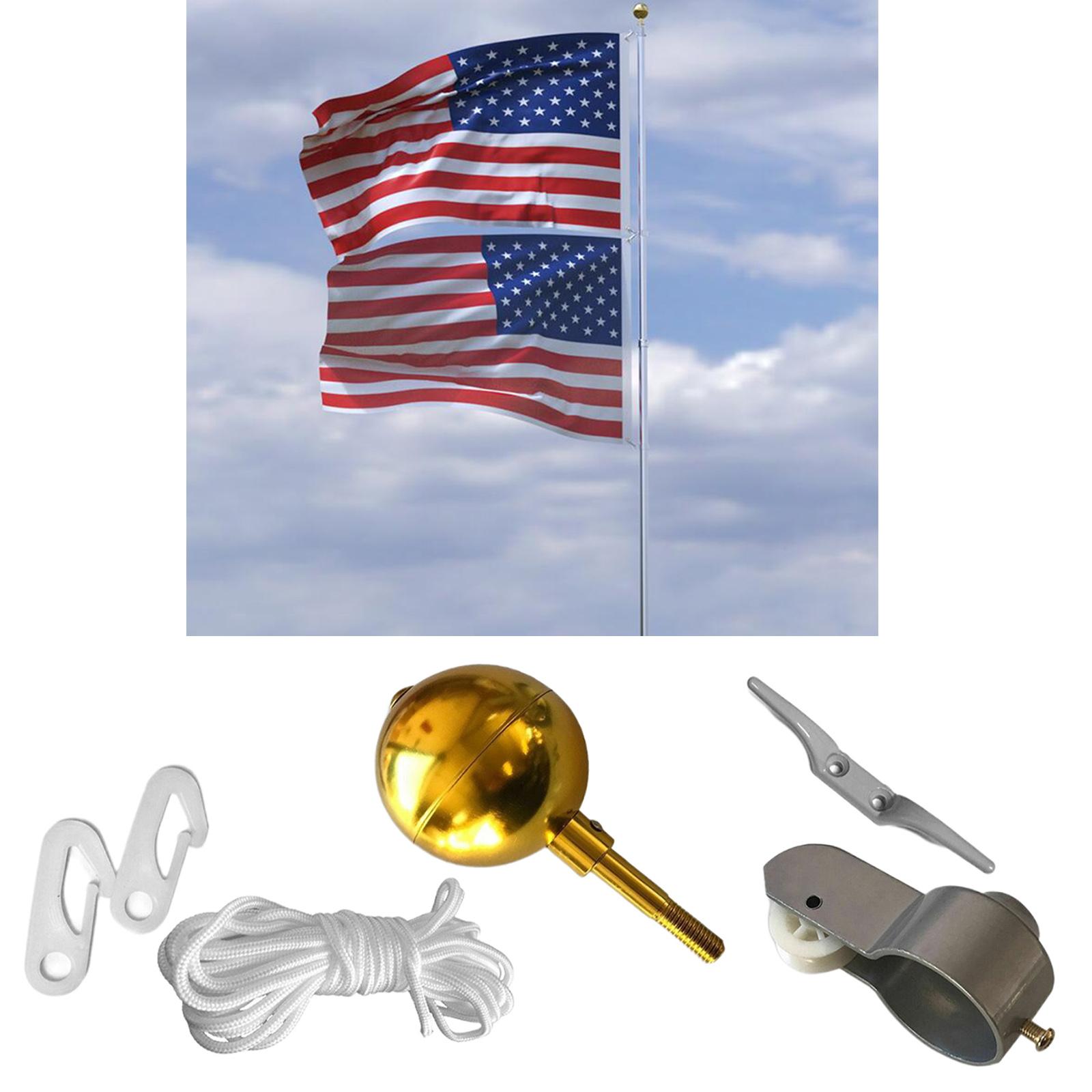 Flag Pole Hardware Parts Repair Kits Flagpole Hardware Accessory for 2"OD Tube