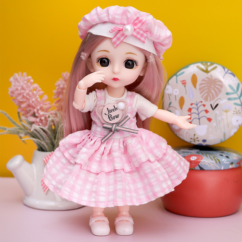 Búp bê barbie BJD mô hình búp bê 3D cao cấp có 11 khớp đồ chơi cho bé gái  Quà sinh nhật cho trẻ em