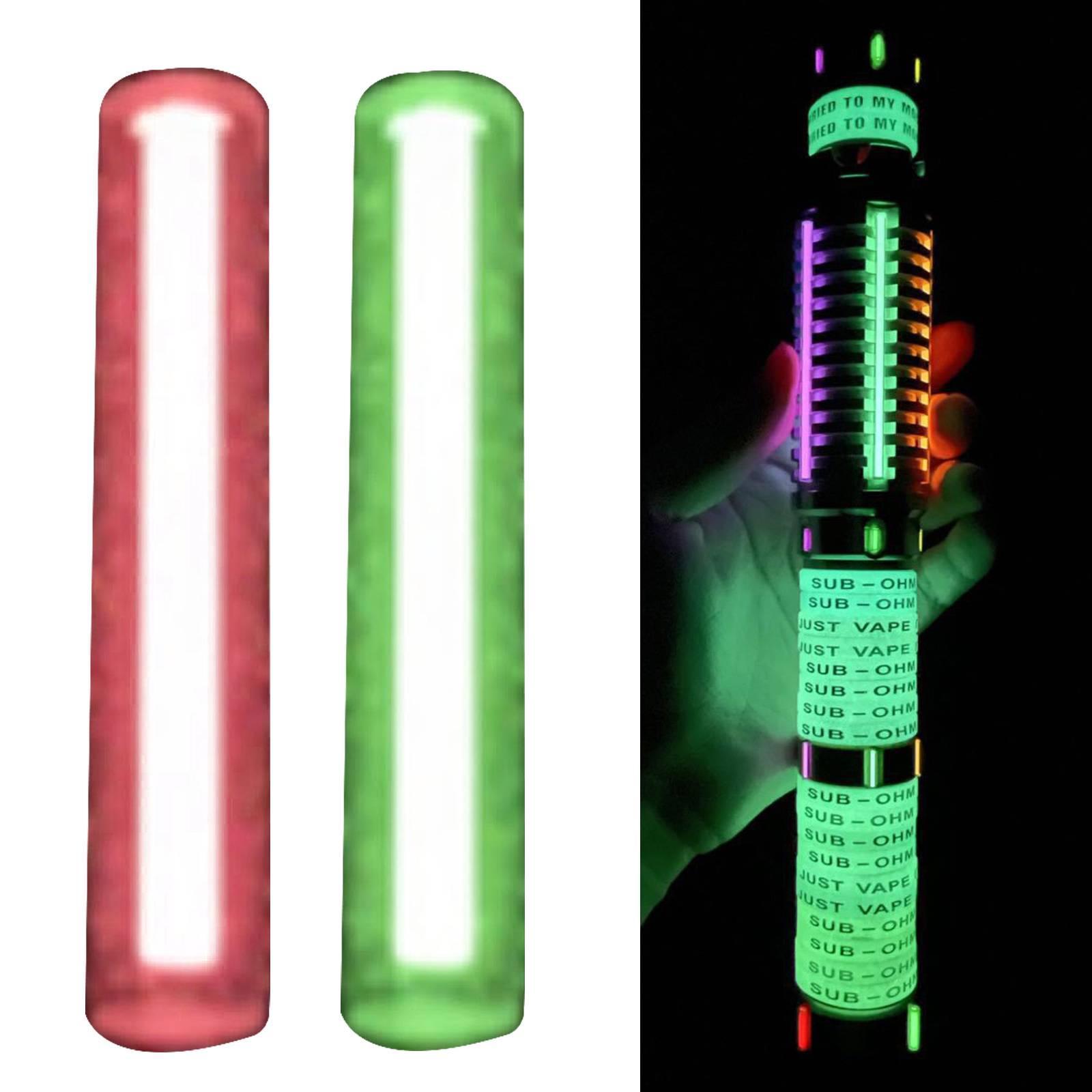 Glass Luminous Tube Instead of Tritium Gas Tube for Outdoor Red and Green