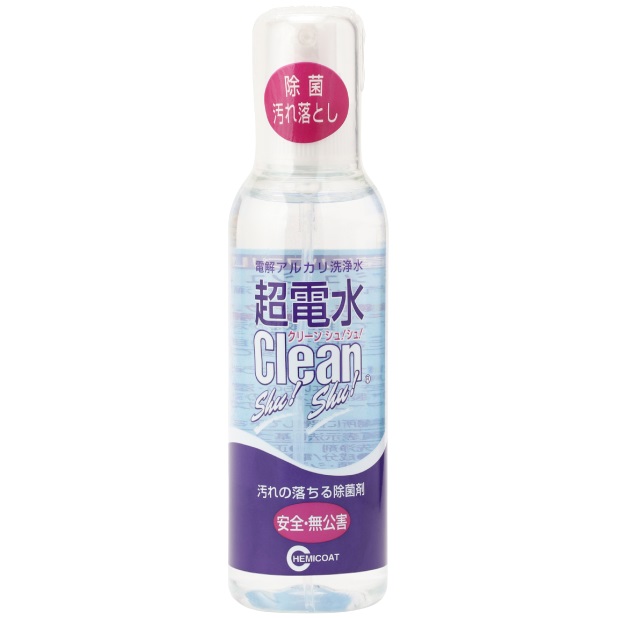NƯỚC DIỆT KHUẨN ION KIỀM CLEAN SHU! SHU! 180mL TẨY RỬA - DIỆT KHUẨN - KHỬ MÙI không hóa chất từ Nhật Bản