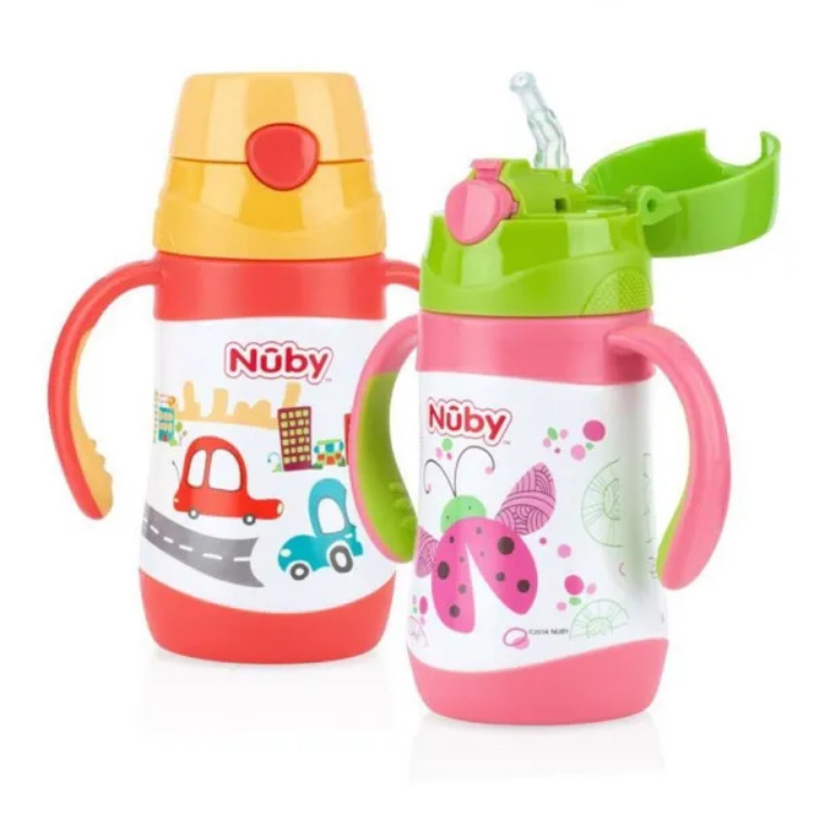 [ 10227-Nuby ] Bình uống nước giữ nhiệt bằng Inox, 2 chiều nóng lạnh, dung tích 280ml