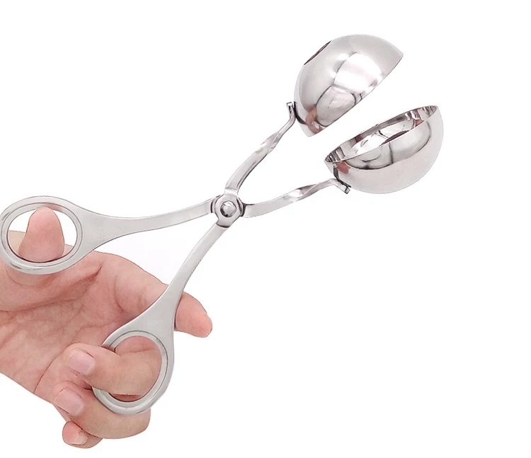 DỤNG CỤ NẶN THỊT, CÁ VIÊN INOX 304 TẶNG KÈM MIENGS LÓT NỒI RỬA BÁT SILICOL TIỆN LỢI