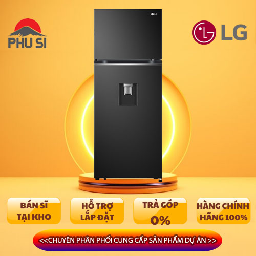 Tủ lạnh ngăn đá trên, lấy nước ngoài LG Smart Inverter GV-D262BL  264L (Đen) - HÀNG CHÍNH HÃNG (CHỈ GIAO HCM)