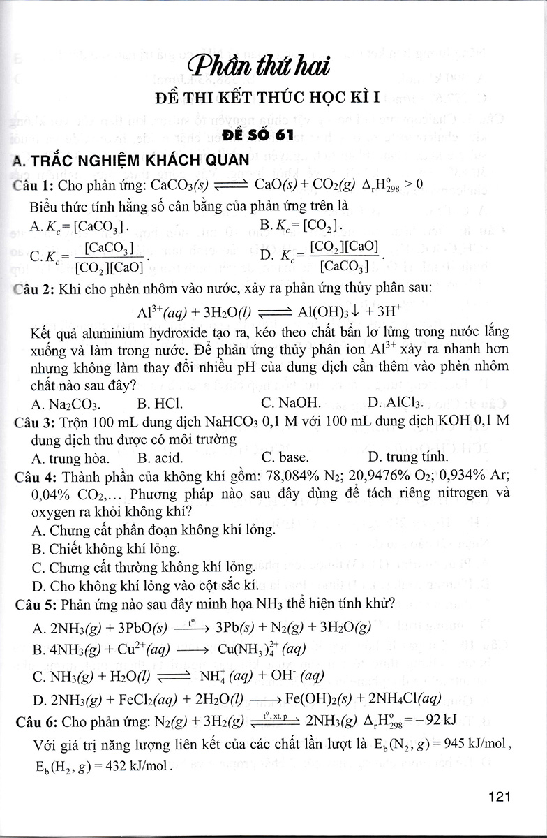Tuyển Tập Đề Kiểm Tra Môn Hóa Học 11 _HA