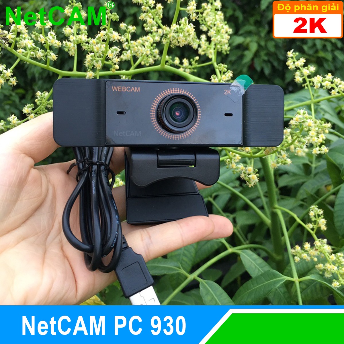 Webcam NetCAM PC 930 độ phân giải 2K - Hàng Chính Hãng