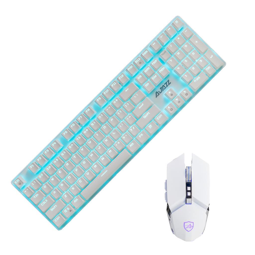 Wired 108 Keys Mechanical Keyboard Mouse Combo RGB for Home PC Laptop
