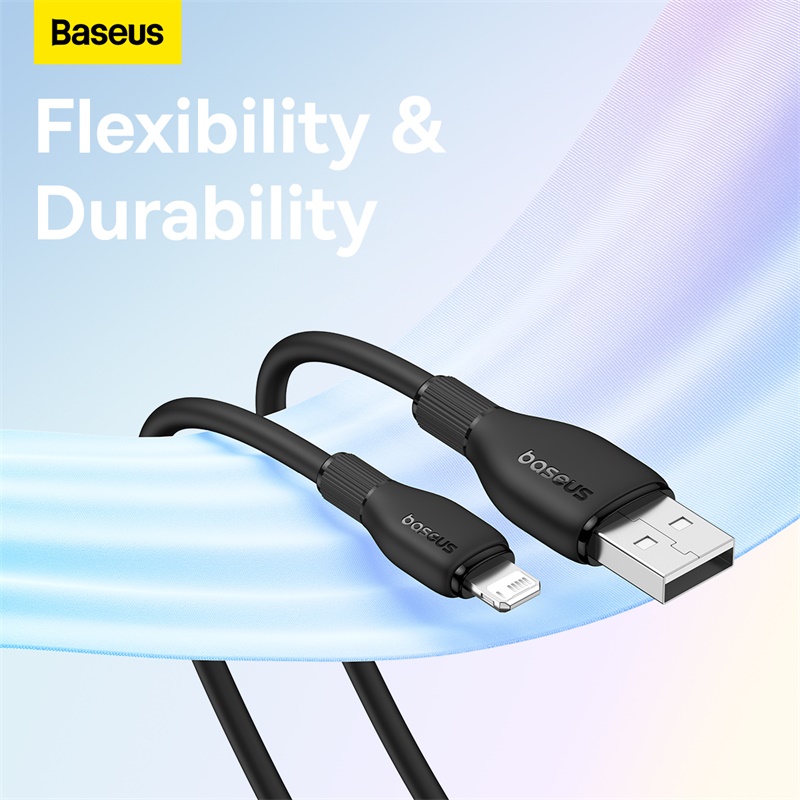 Cáp Sạc Nhanh Baseus Pudding Series Fast Charging Cable USB to iP 2.4A (Hàng chính hãng)