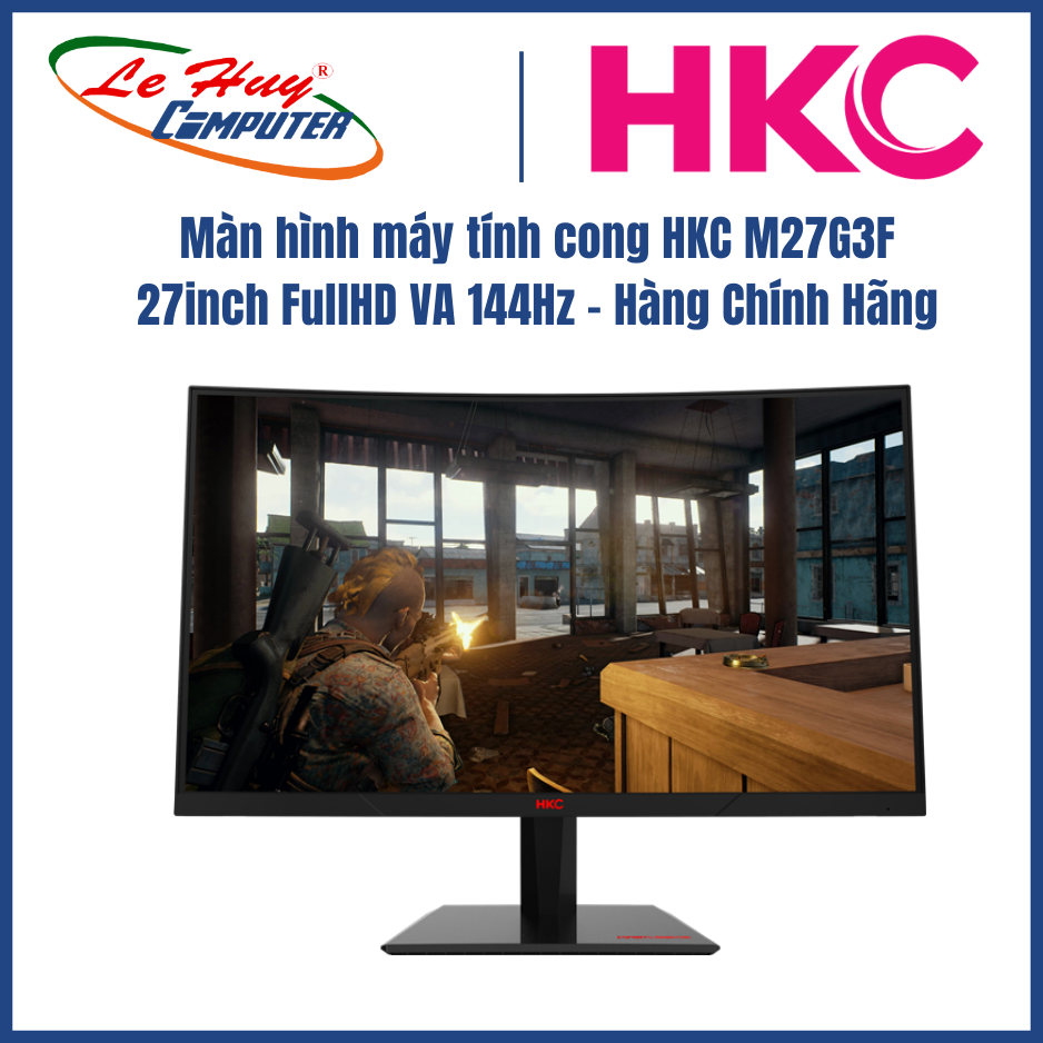 Màn Hình LED Cong HKC M27G3F 27inch Full HD 144GHz - Hàng Chính Hãng