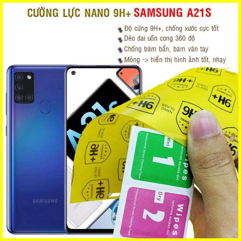 Dán cường lực dẻo nano cho Samsung A21s