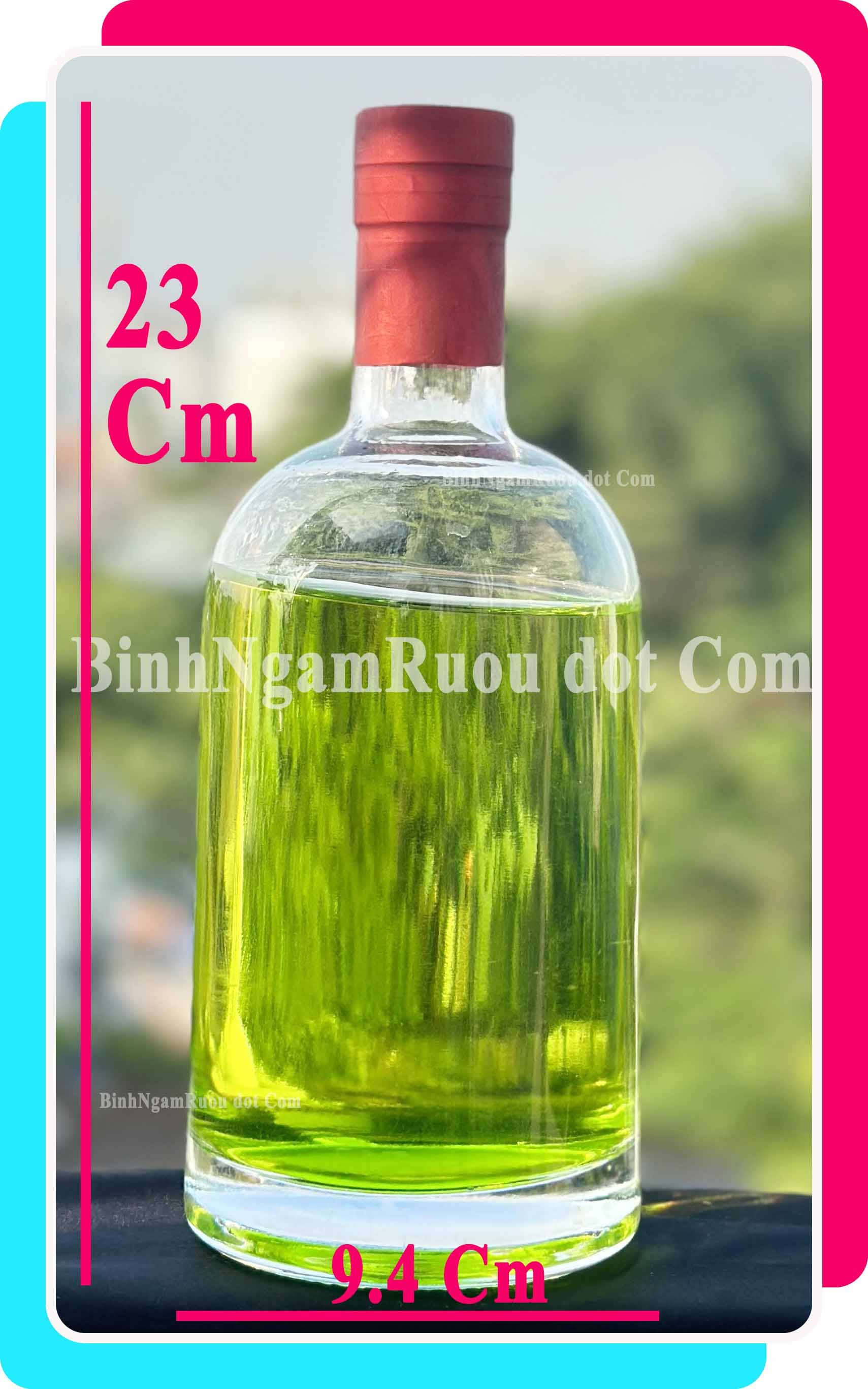 [Mua 5 Tặng 1 ] C41 Chai Đựng Rượu Thủy Tinh Hình Tròn Bầu Cao Cấp 750ml - Đẹp Cao Cấp - Nắp Kín Thủy Tinh Trong - Tặng Biếu Sang Trọng