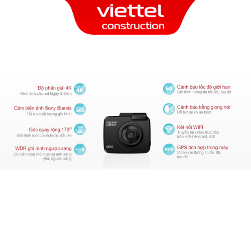 Camera Hành Trình Vietmap C61 Pro cảnh báo giọng nói kèm thẻ nhớ 32 GB - Hàng chính hãng