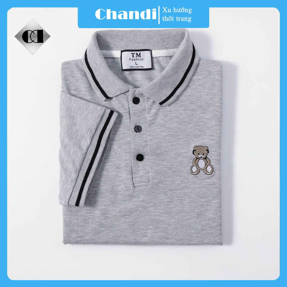 Áo Thun Nam Ngắn Tay Có Cổ Chandi, Chất Thun Cotton Xịn Thấm Hút Mồ Hôi Mẫu Mới Hot Trend 2022 NB1