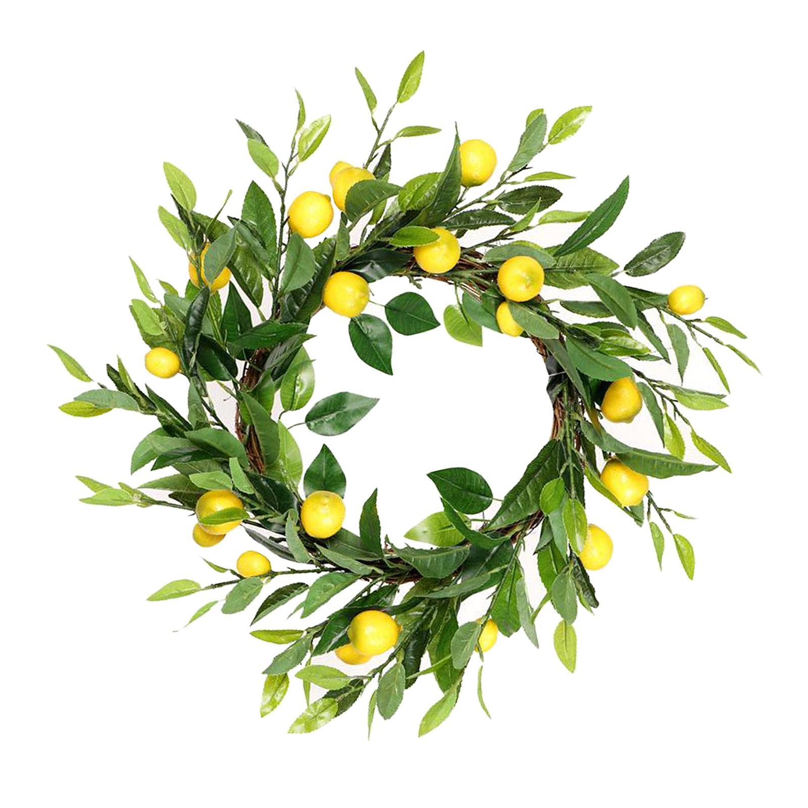 Artificial Wreath  Green Leaf Front Door Balcony Dining Table Garland