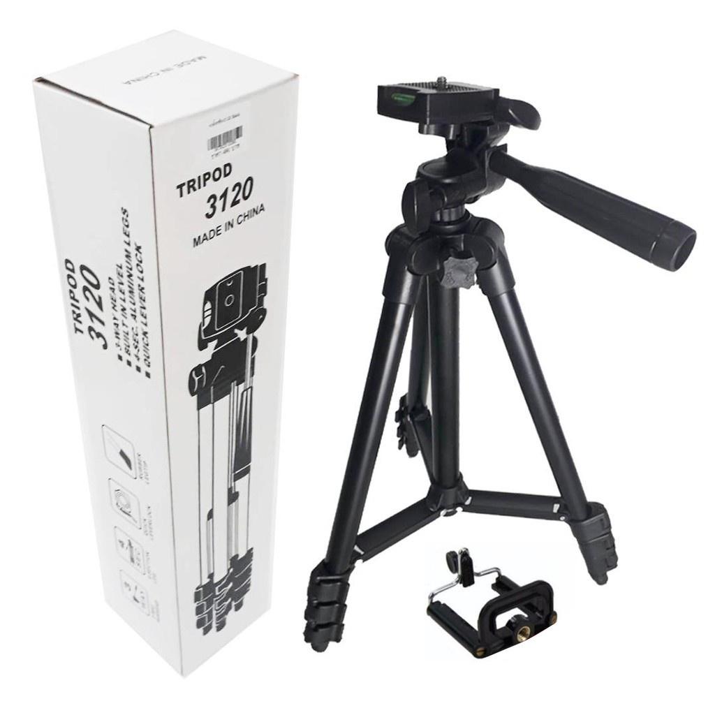 Gậy 3 chân chụp hình máy ảnh, điện thoại Tripod TF - 3120,Chân đế quay tiktok, quay video livetream