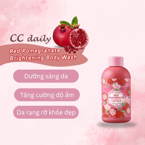 Sữa tắm trái cây CC Daily chiết xuất Lựu Đỏ CC Daily Red Pomegranate Brightening Body Wash