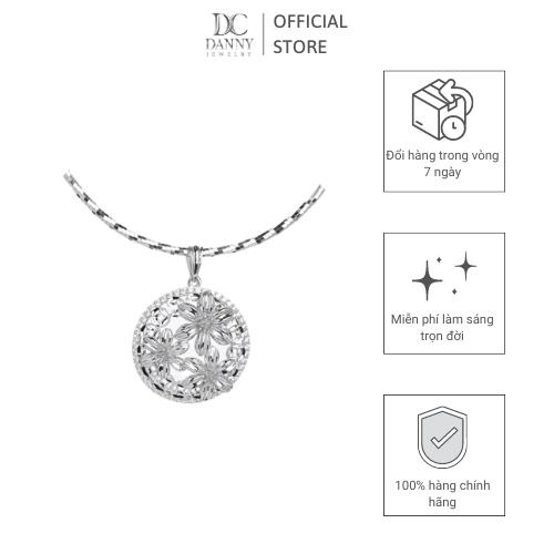 Mặt Dây Chuyền Nữ Bạc 925 Danny Jewelry Xi Bạch Kim DI4GZ021