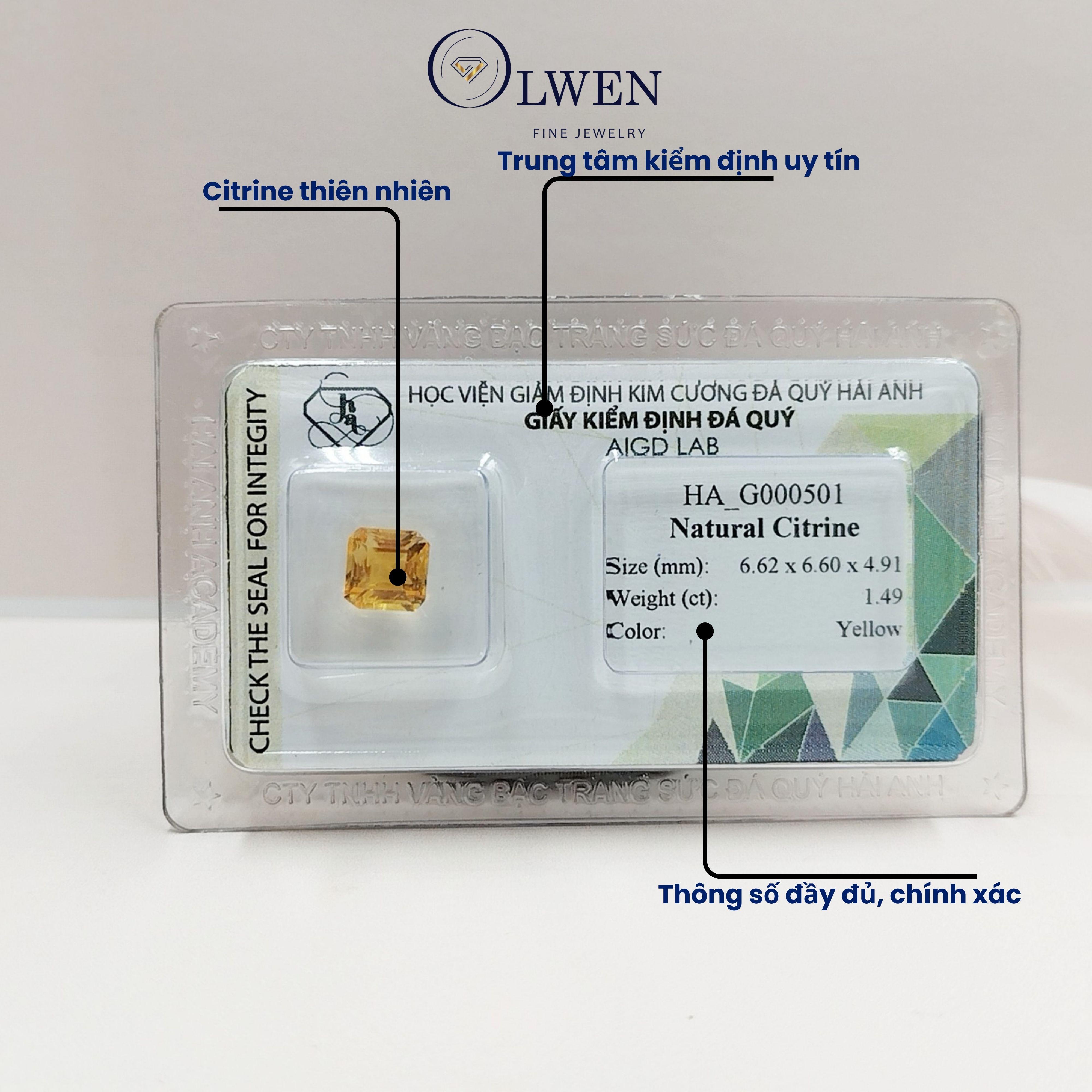 Viên đá thạch anh vàng thiên nhiên HA_G000501
