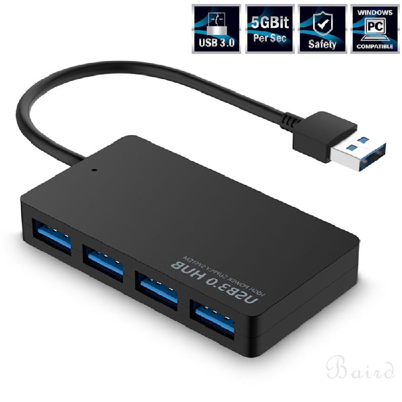 Hub USB 3.0 Tốc Độ Cao , Bộ Chuyển Đổi Chia 4 Cổng USB Cho PC, Máy Tính Xách Tay