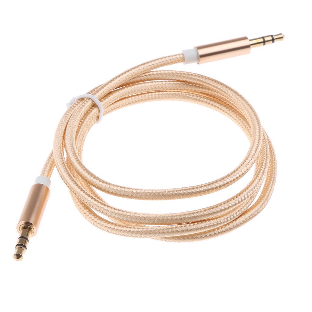 3.5mm Male AUX Stereo Audio Headphone Car Cable For iPod Phone MP3